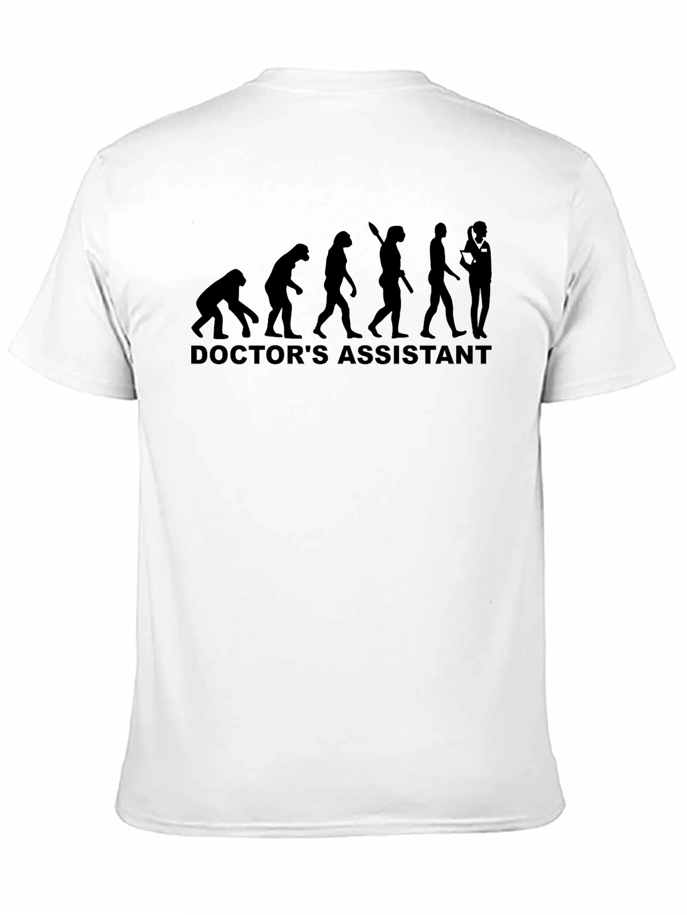 Doctors Assistant Evolution T-Shirt - Black Cotton Tee