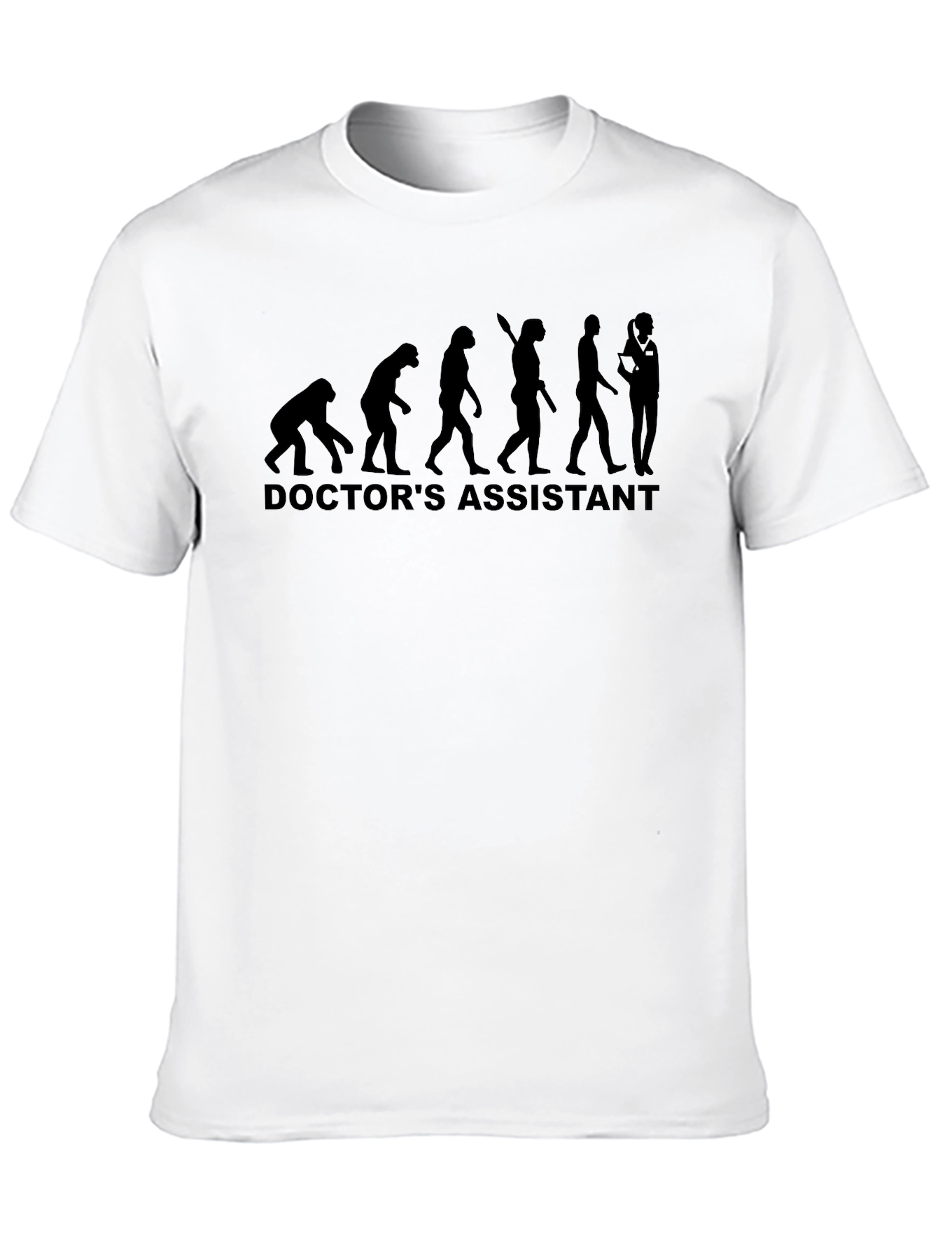 Doctors Assistant Evolution T-Shirt - Black Cotton Tee