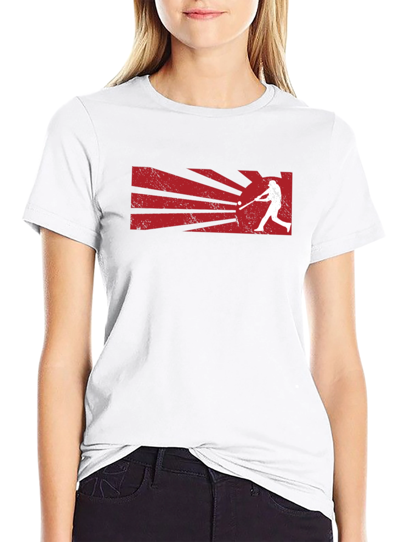 Baseball Batter Graphic Tee - Stylish Sports T-Shirt