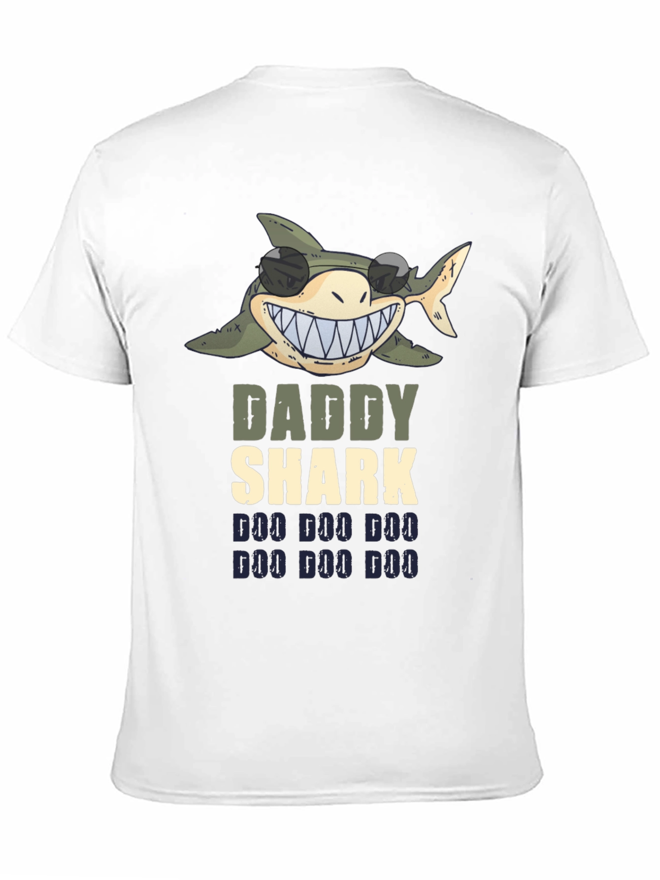 Daddy Shark Graphic Tee - Fun Dad Shirt