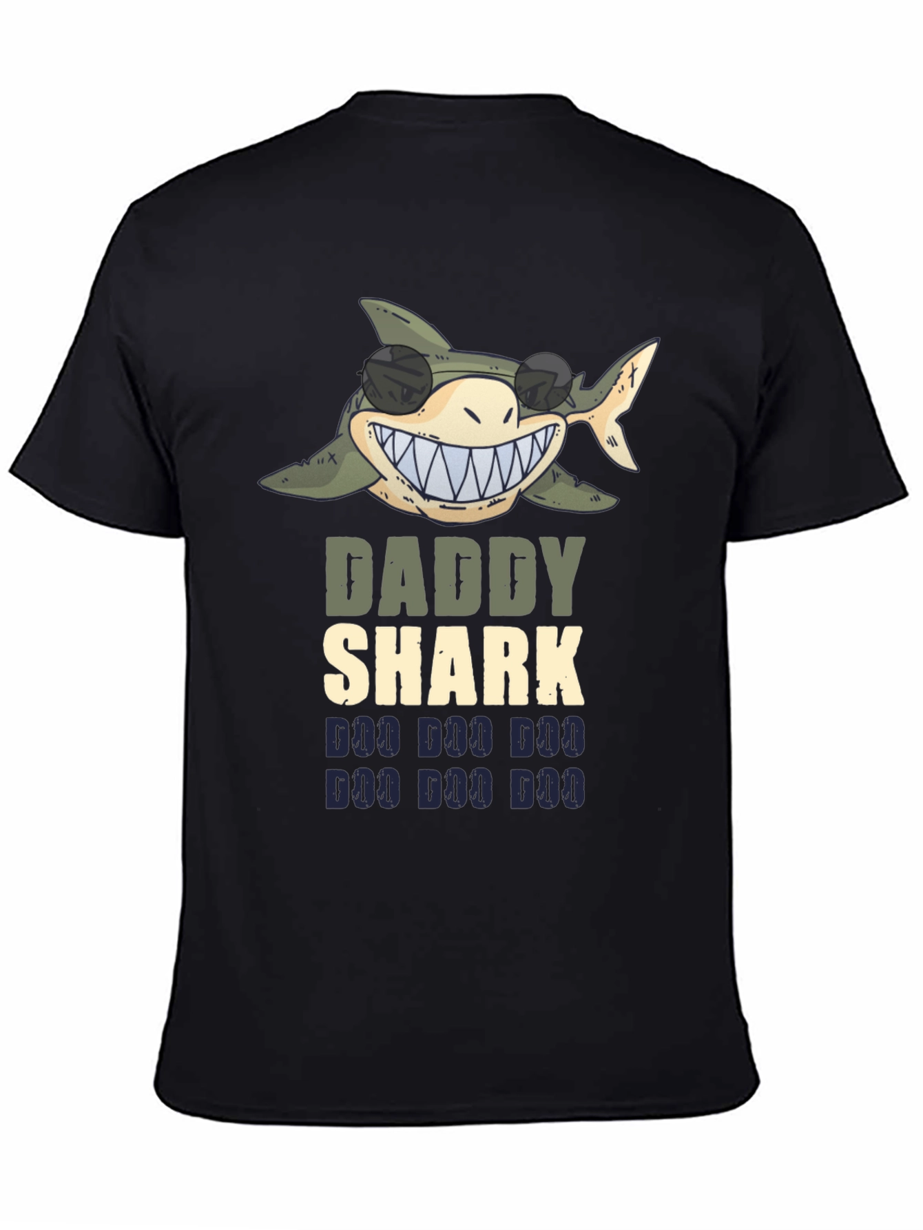 Daddy Shark Graphic Tee - Fun Dad Shirt