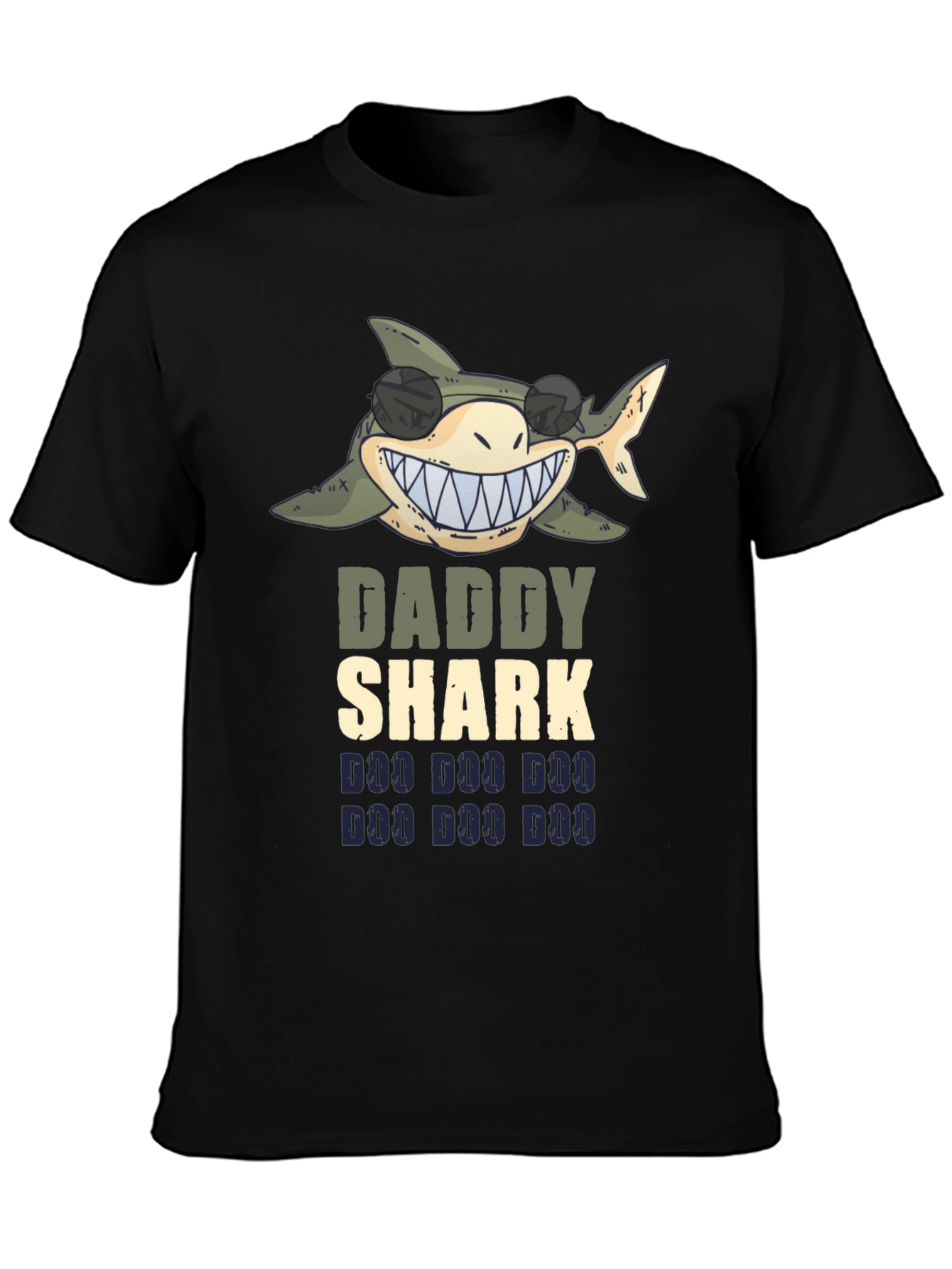 Daddy Shark Graphic Tee - Fun Dad Shirt