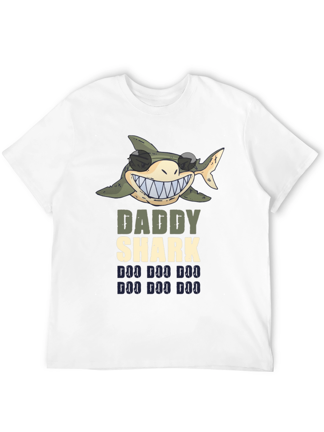 Daddy Shark Graphic Tee - Fun Dad Shirt
