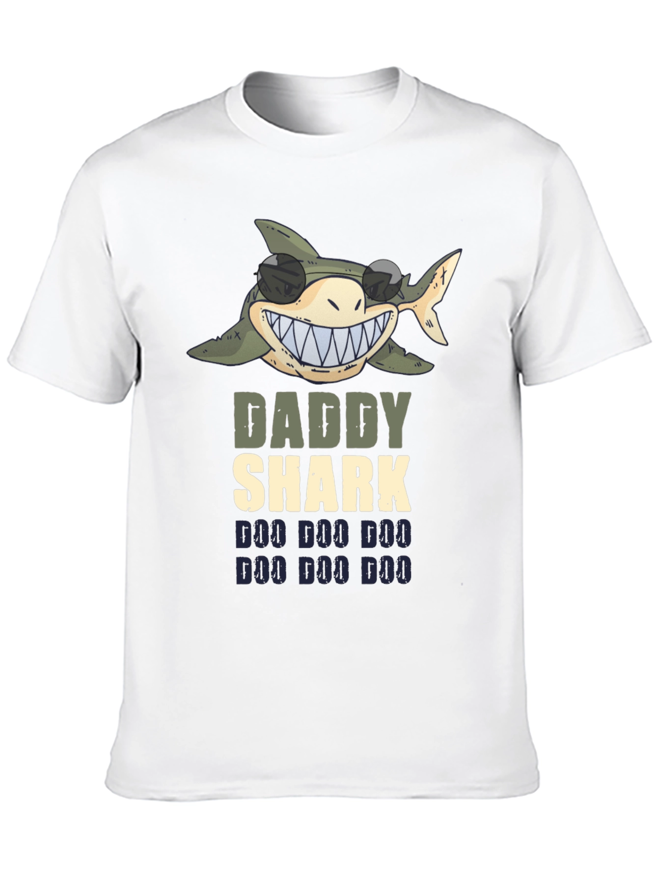 Daddy Shark Graphic Tee - Fun Dad Shirt