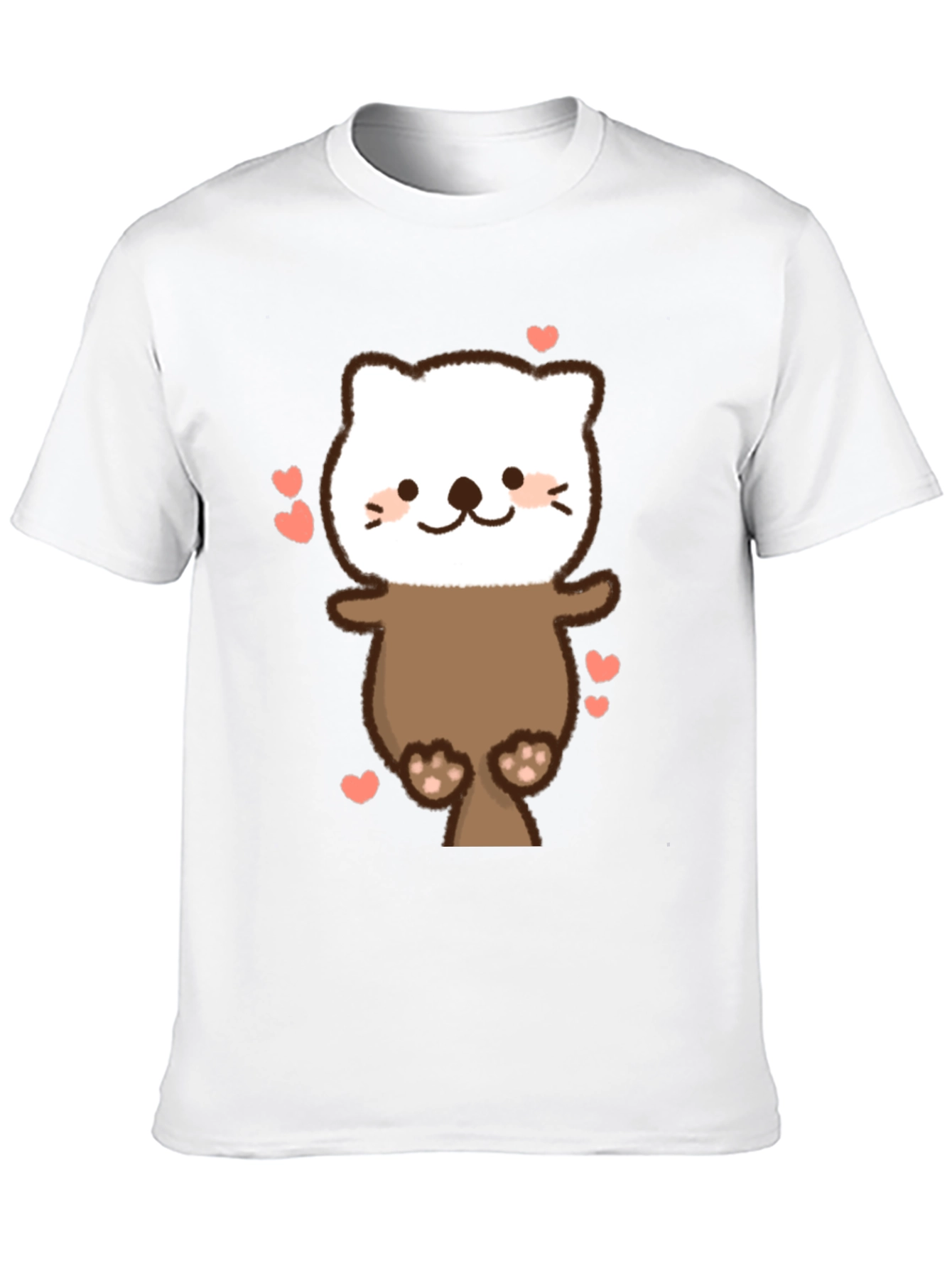 Cute Otter T-Shirt - Heart Design