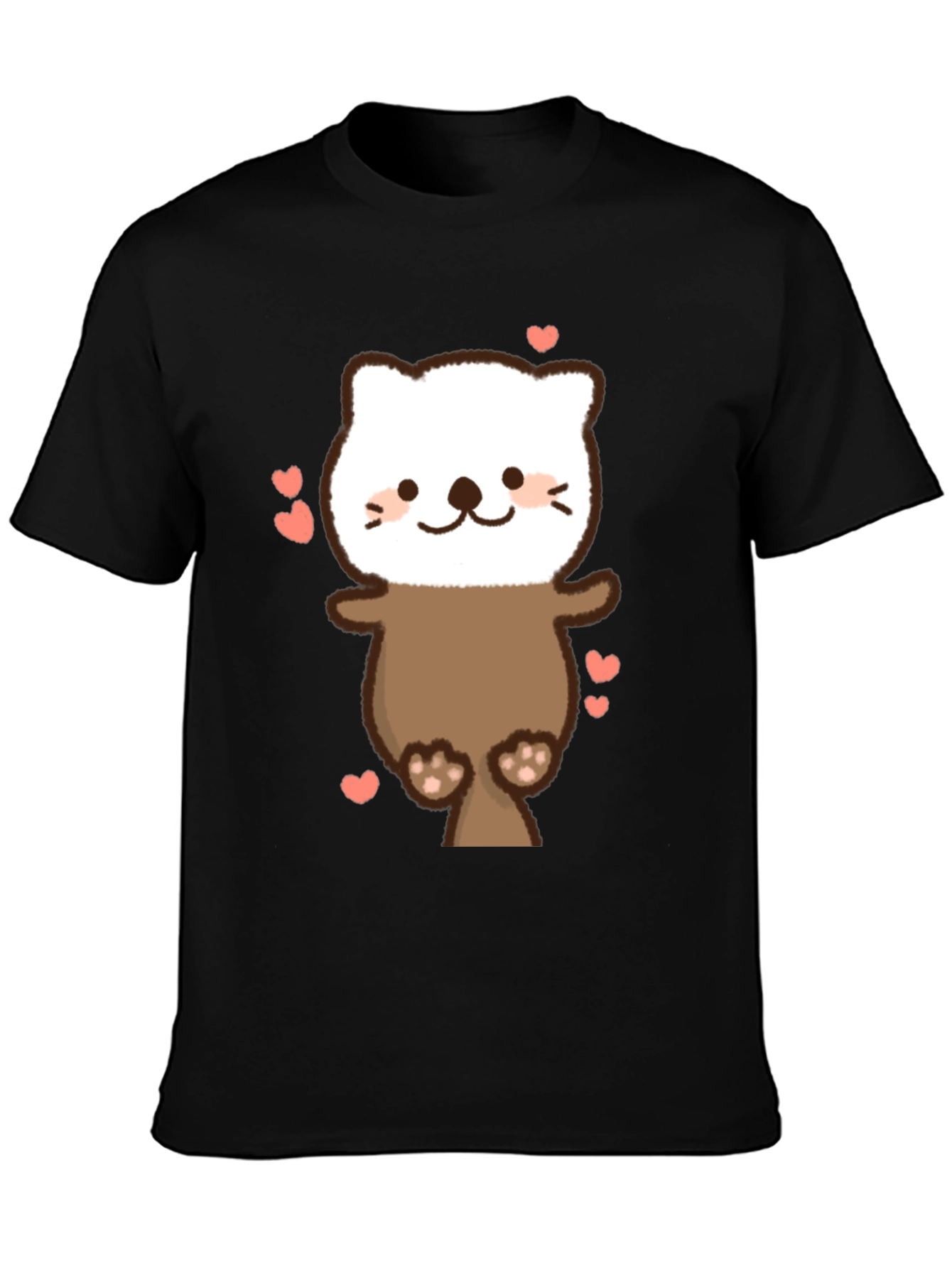 Cute Otter T-Shirt - Heart Design