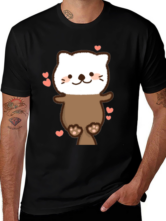 Cute Otter T-Shirt - Heart Design