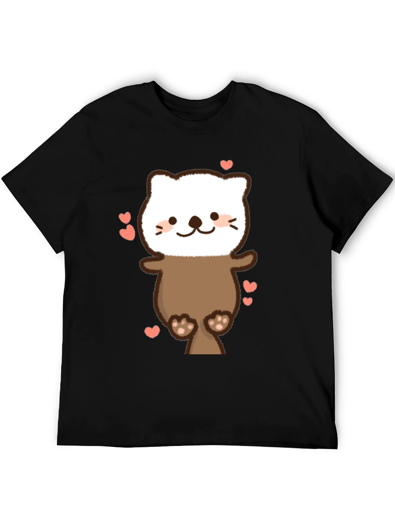 Cute Otter T-Shirt - Heart Design