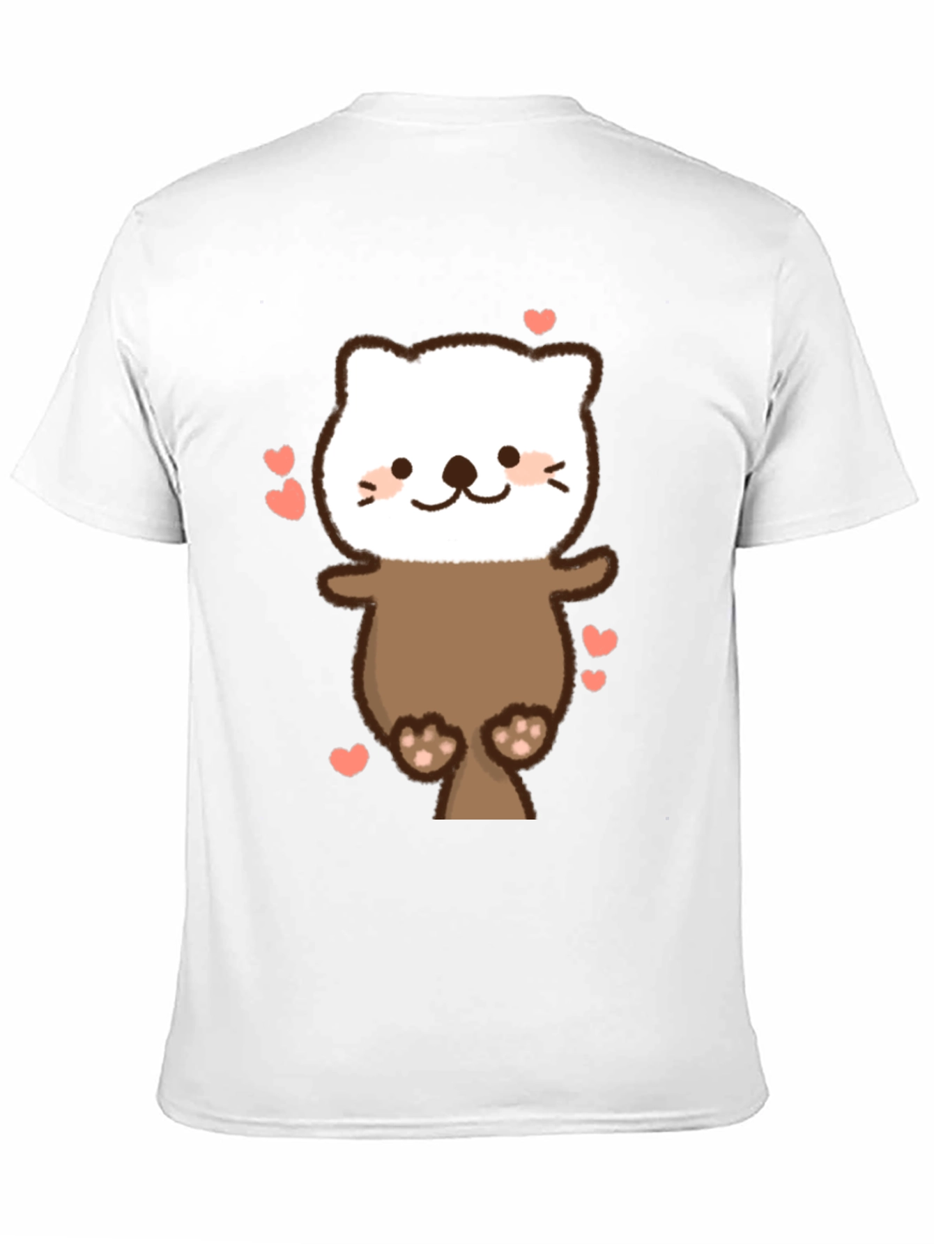 Cute Otter T-Shirt - Heart Design