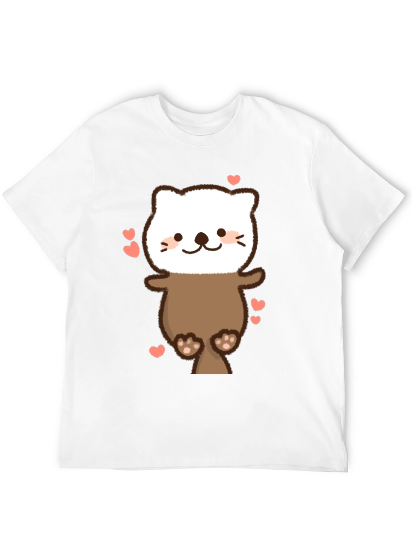 Cute Otter T-Shirt - Heart Design