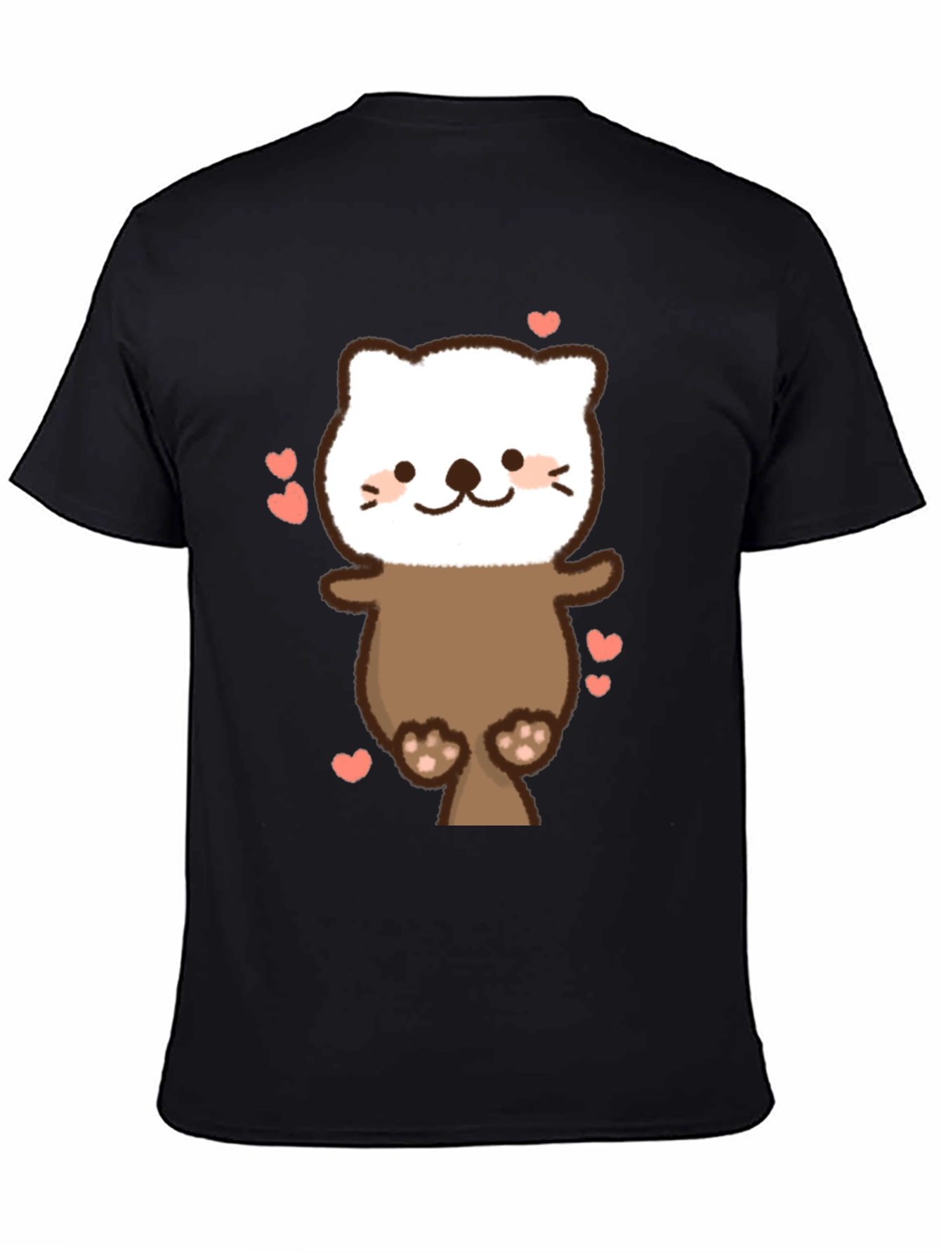 Cute Otter T-Shirt - Heart Design