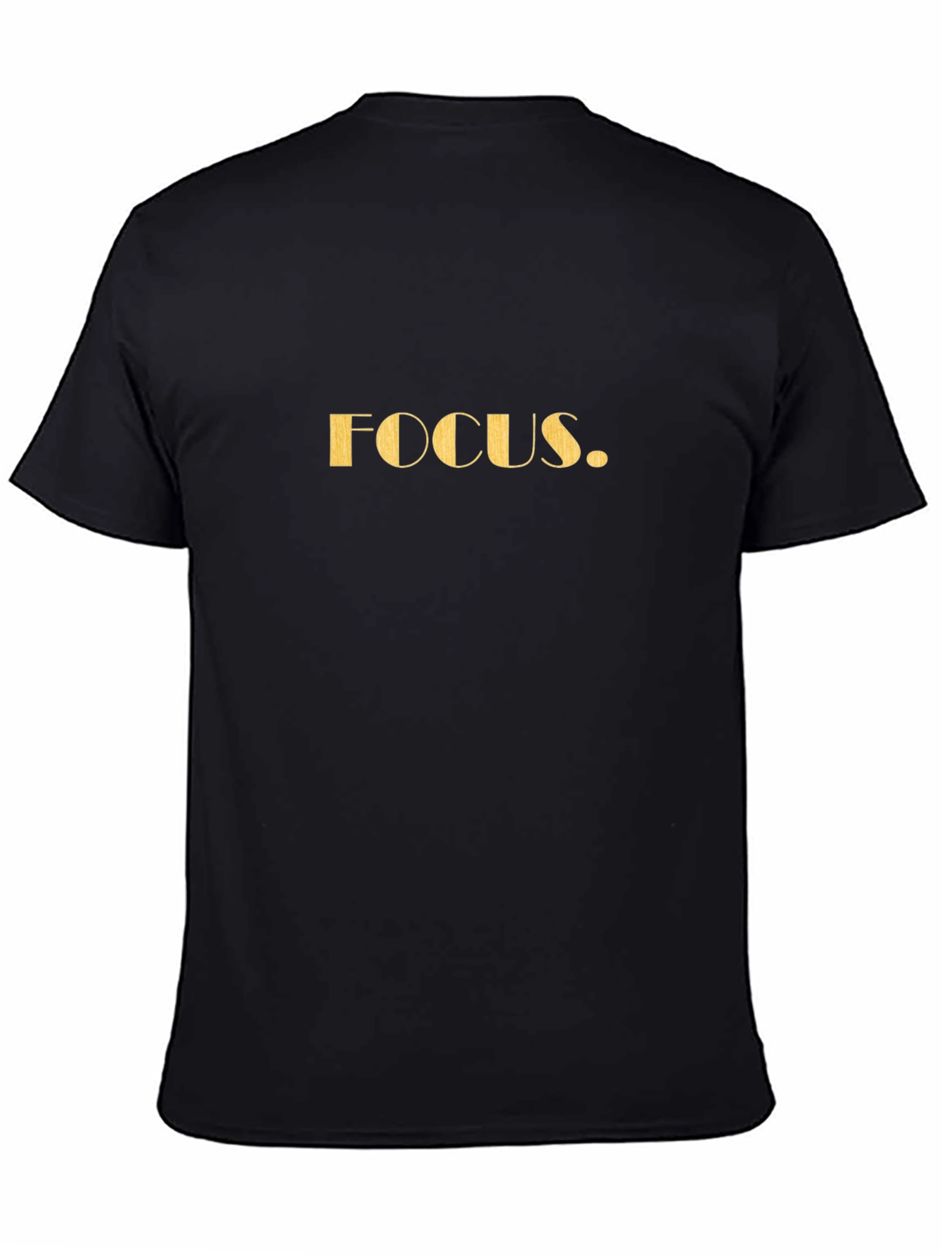 Focus T-Shirt - Black Crew Neck Tee