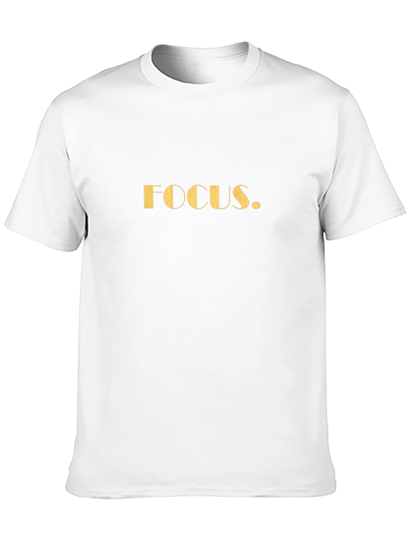 Focus T-Shirt - Black Crew Neck Tee