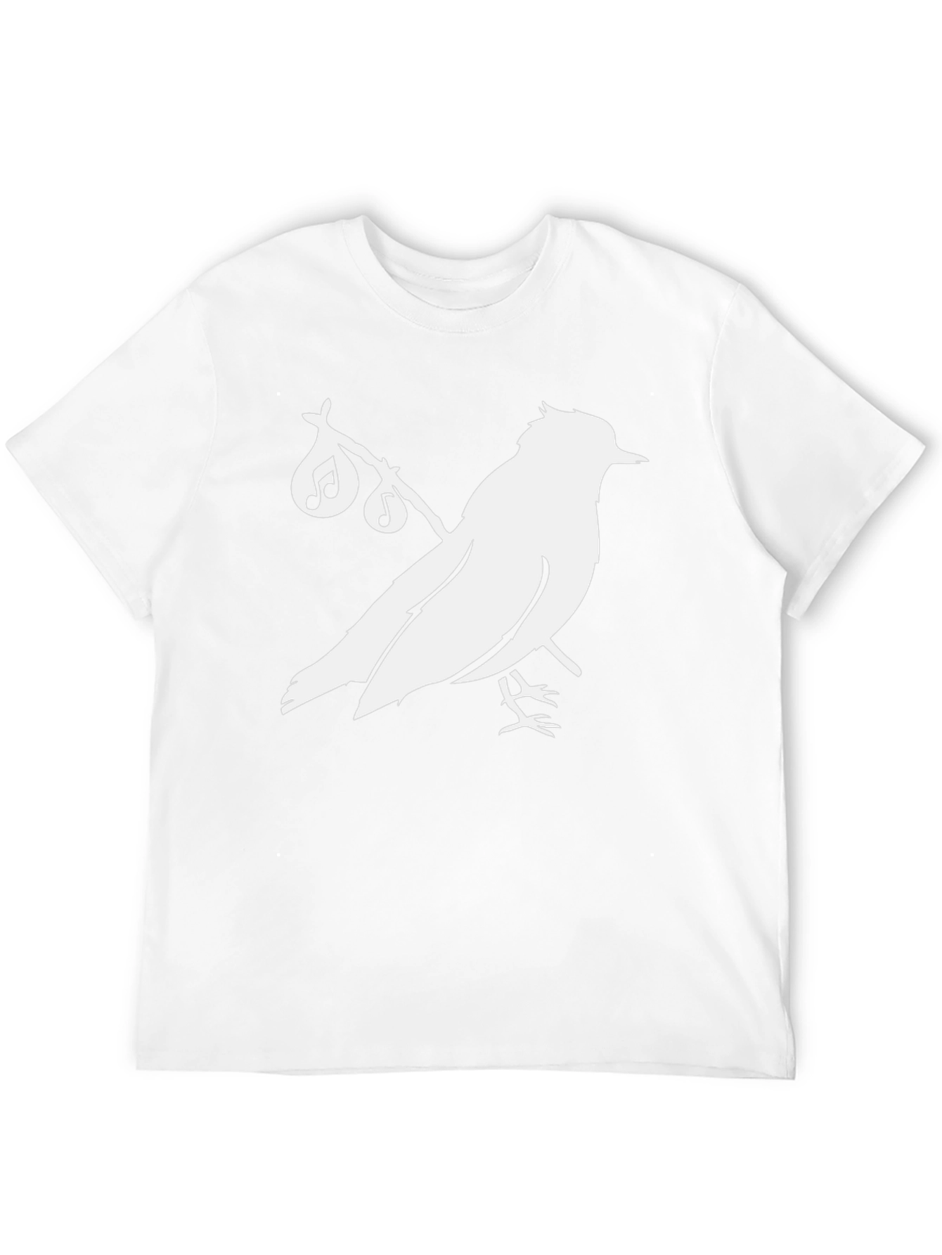 Bird Song T-Shirt - Black Cotton Graphic Tee