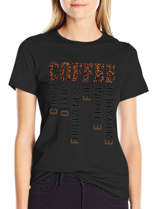 Coffee Christ Offers Forgiveness T-Shirt
