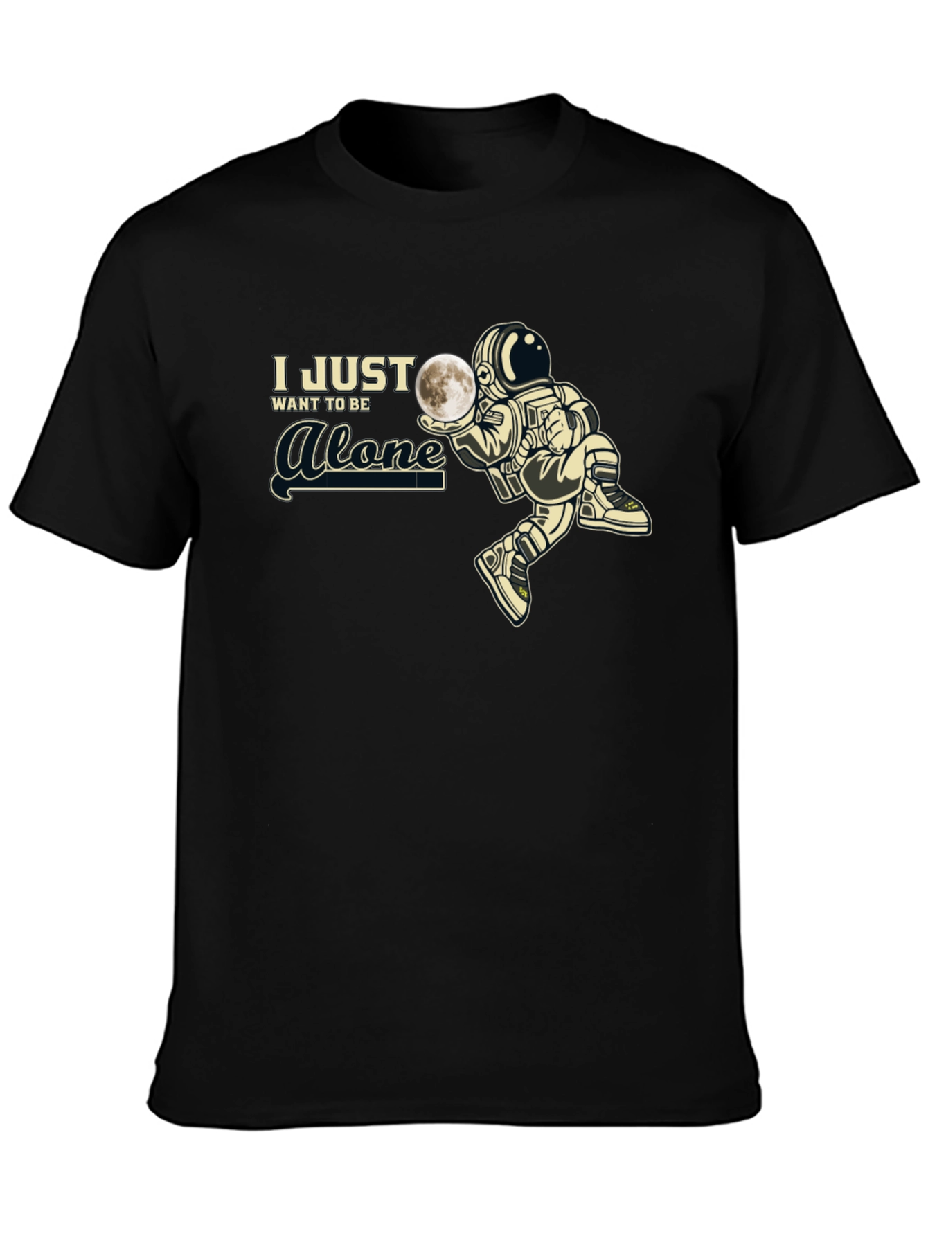 Alone Astronaut Graphic T-Shirt