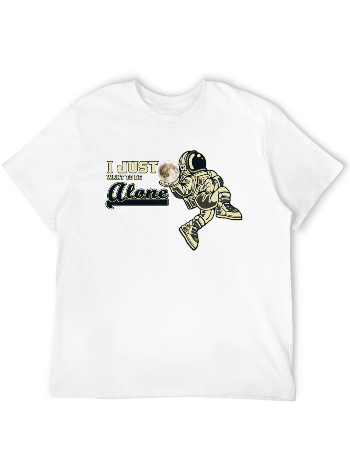 Alone Astronaut Graphic T-Shirt