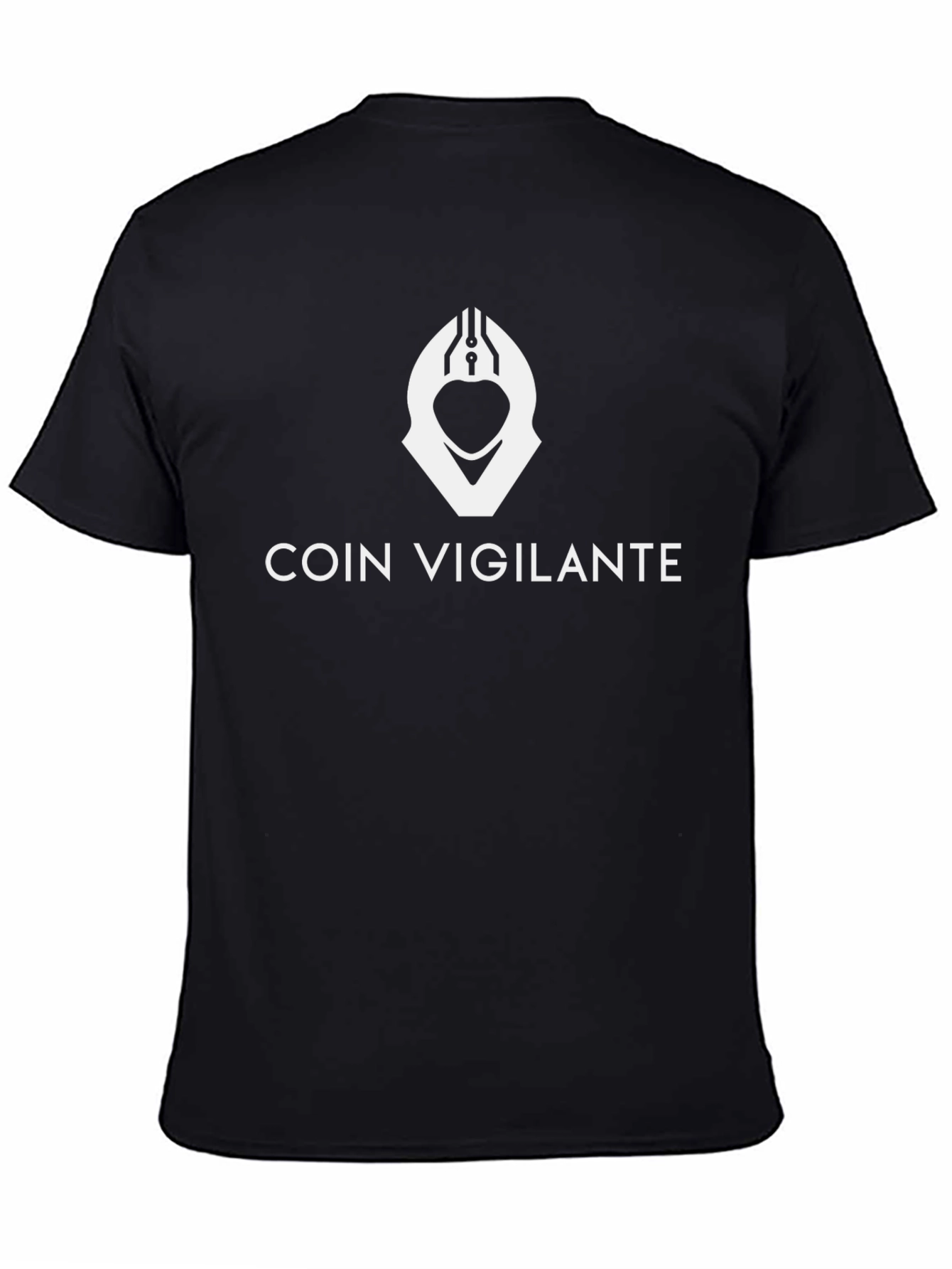 Coin Vigilante Black T-Shirt - Crypto Enthusiast Apparel