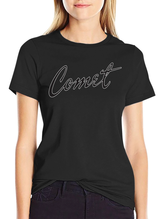 Comet Graphic Tee - Stylish Black T-Shirt