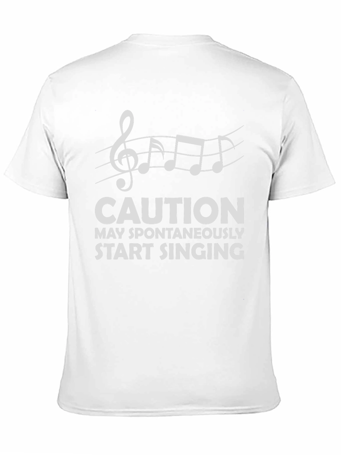 Caution May Spontaneously Start Singing Black T-Shirt