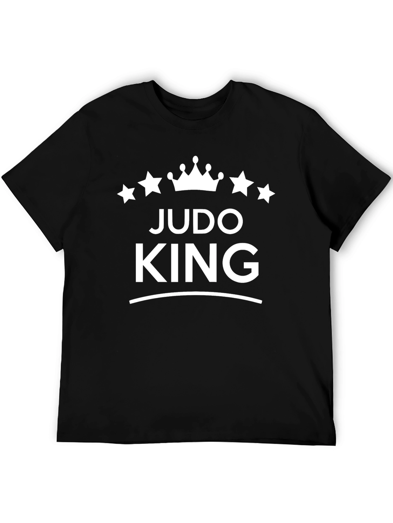 Judo King Mens Black Graphic T-Shirt