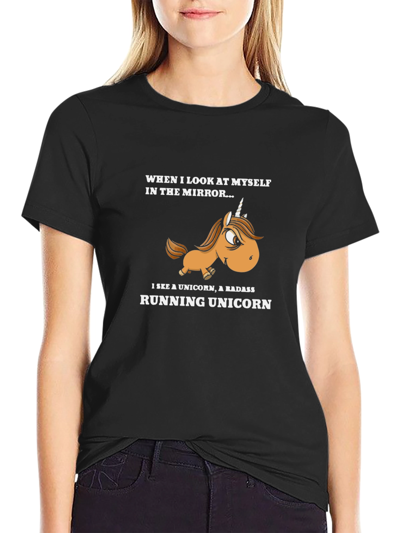 Running Unicorn Graphic Tee