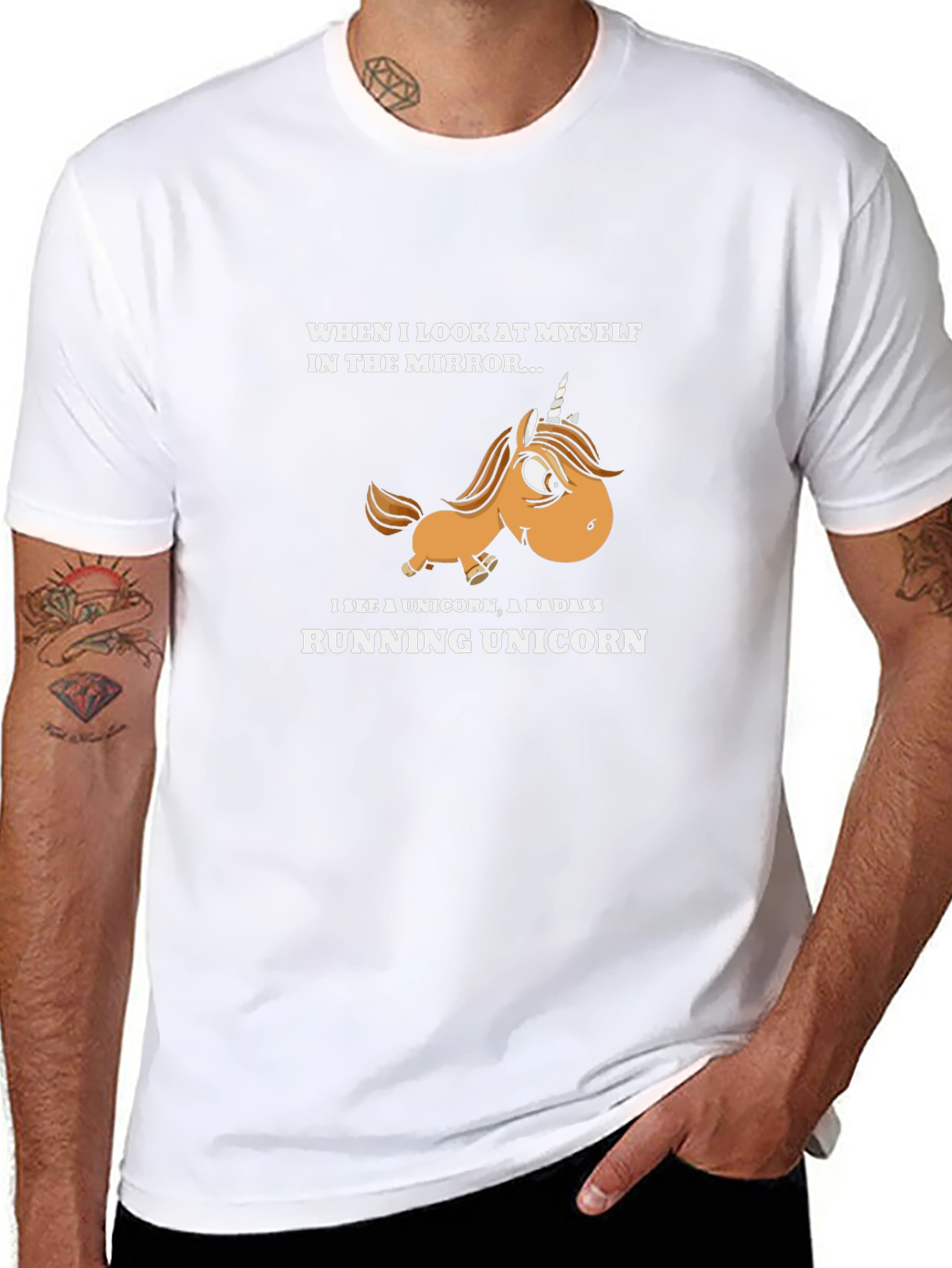 Running Unicorn Graphic Tee