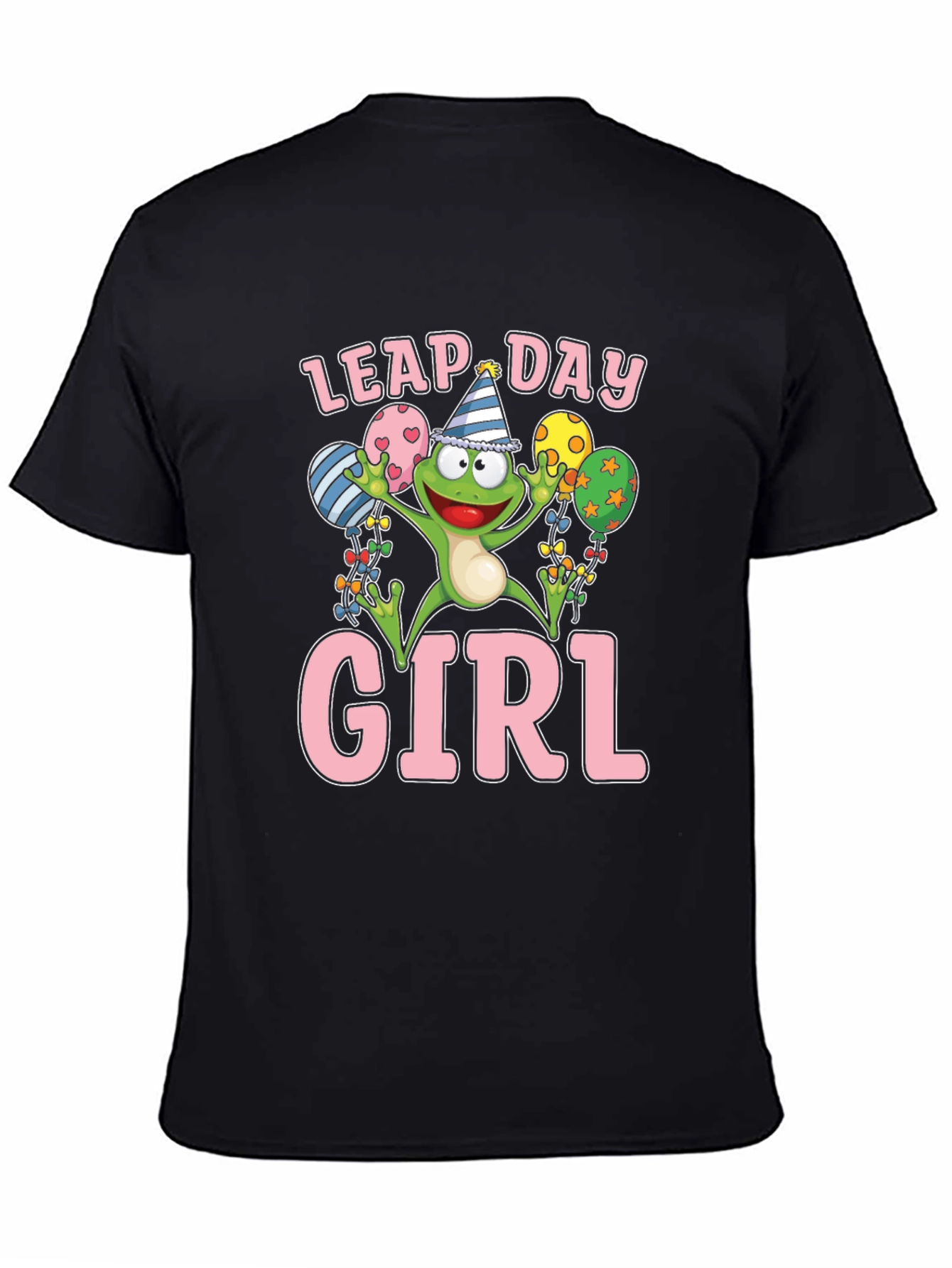 Leap Day Girl Frog T-Shirt Fun Birthday Tee
