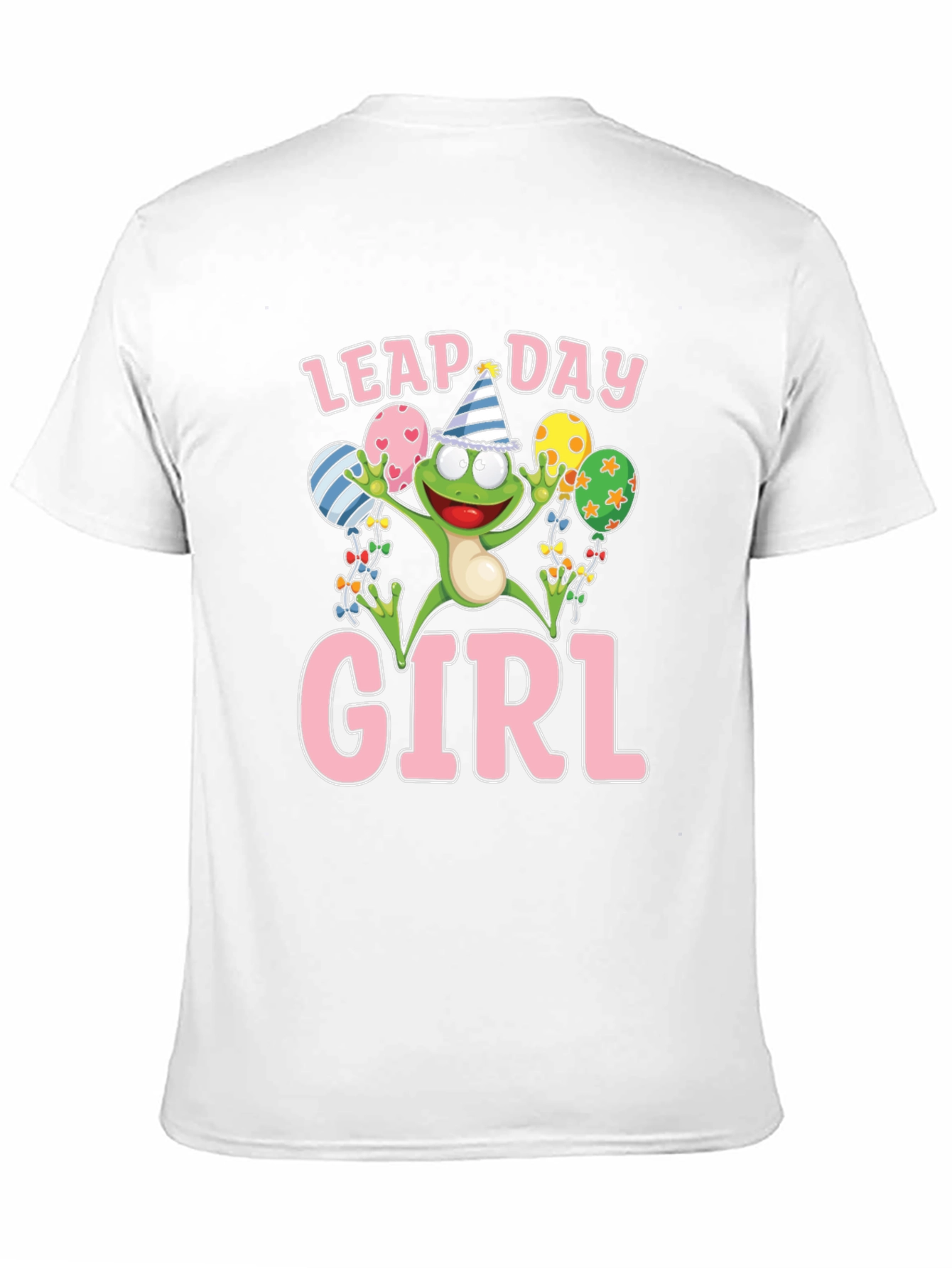 Leap Day Girl Frog T-Shirt Fun Birthday Tee