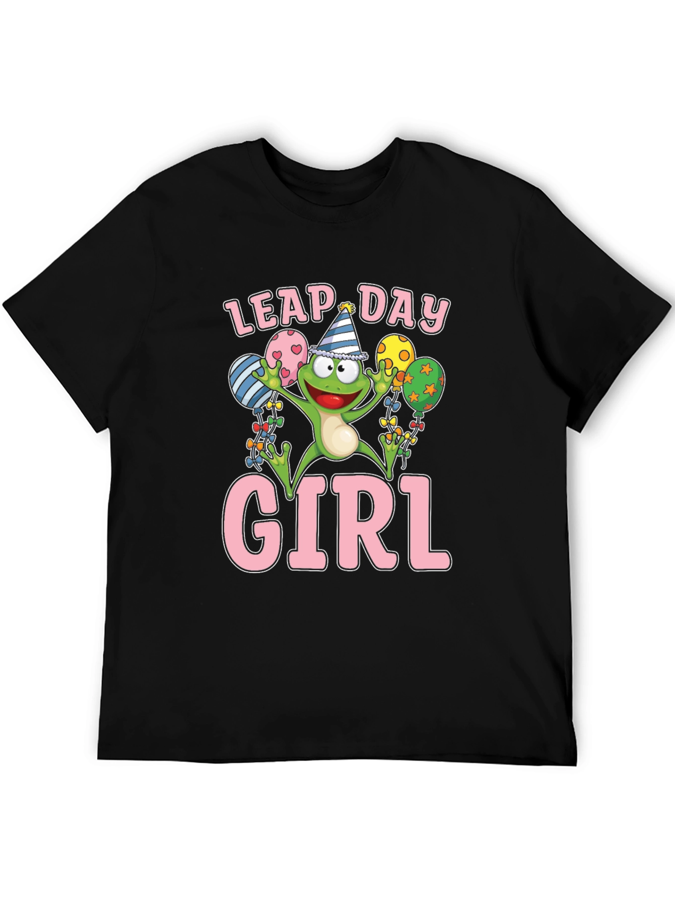Leap Day Girl Frog T-Shirt Fun Birthday Tee
