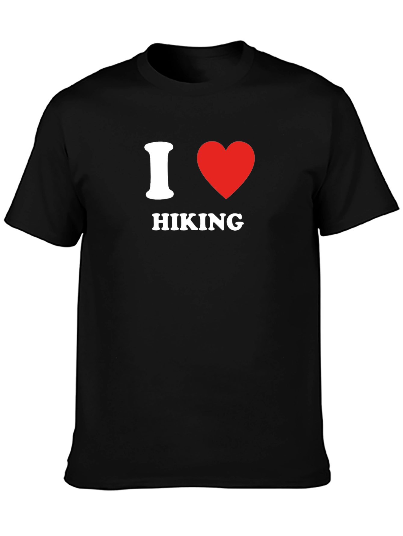 I Heart Hiking Graphic Tee - Black