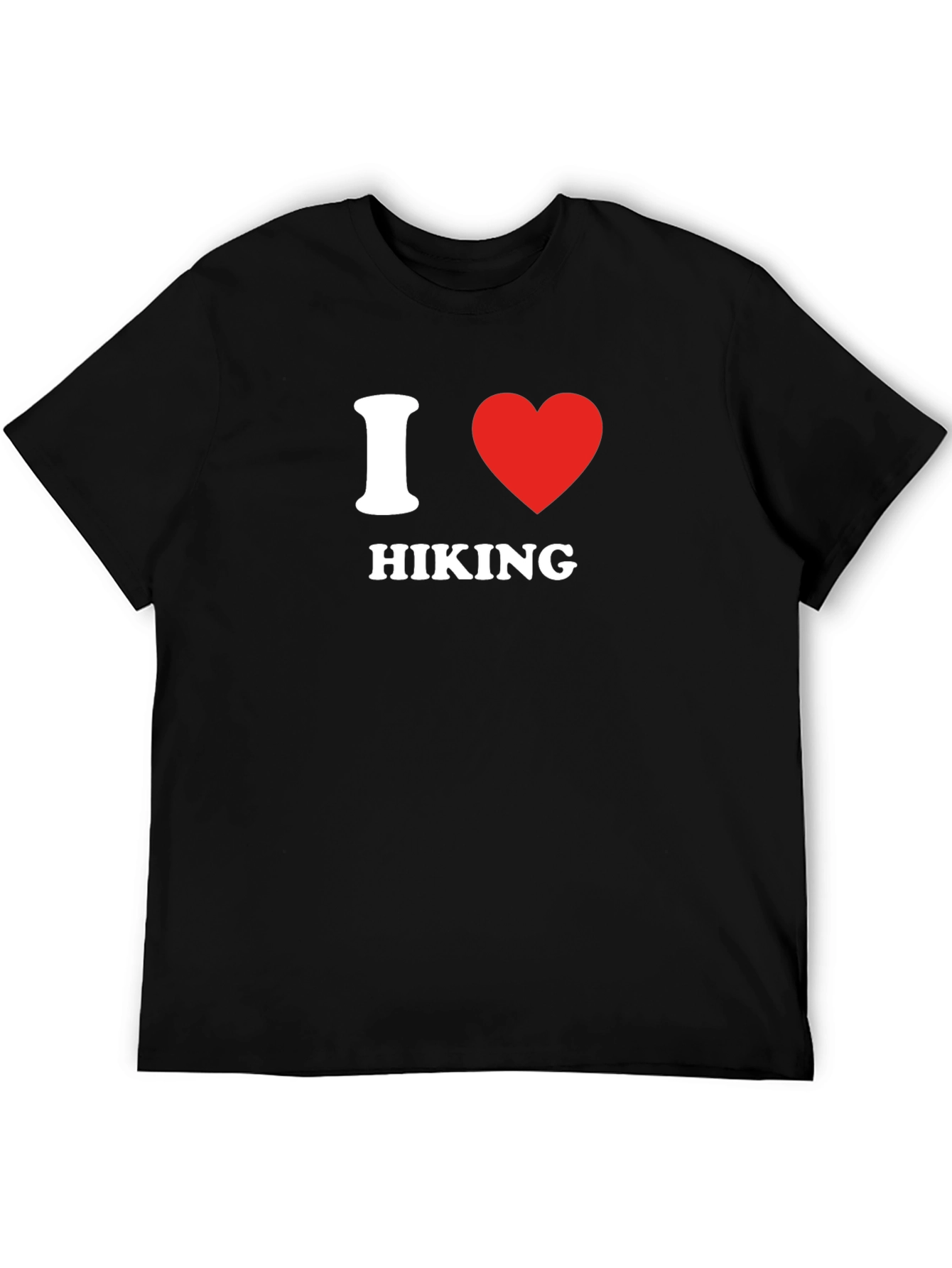 I Heart Hiking Graphic Tee - Black