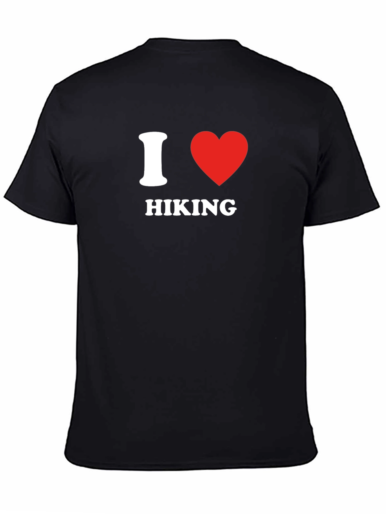 I Heart Hiking Graphic Tee - Black