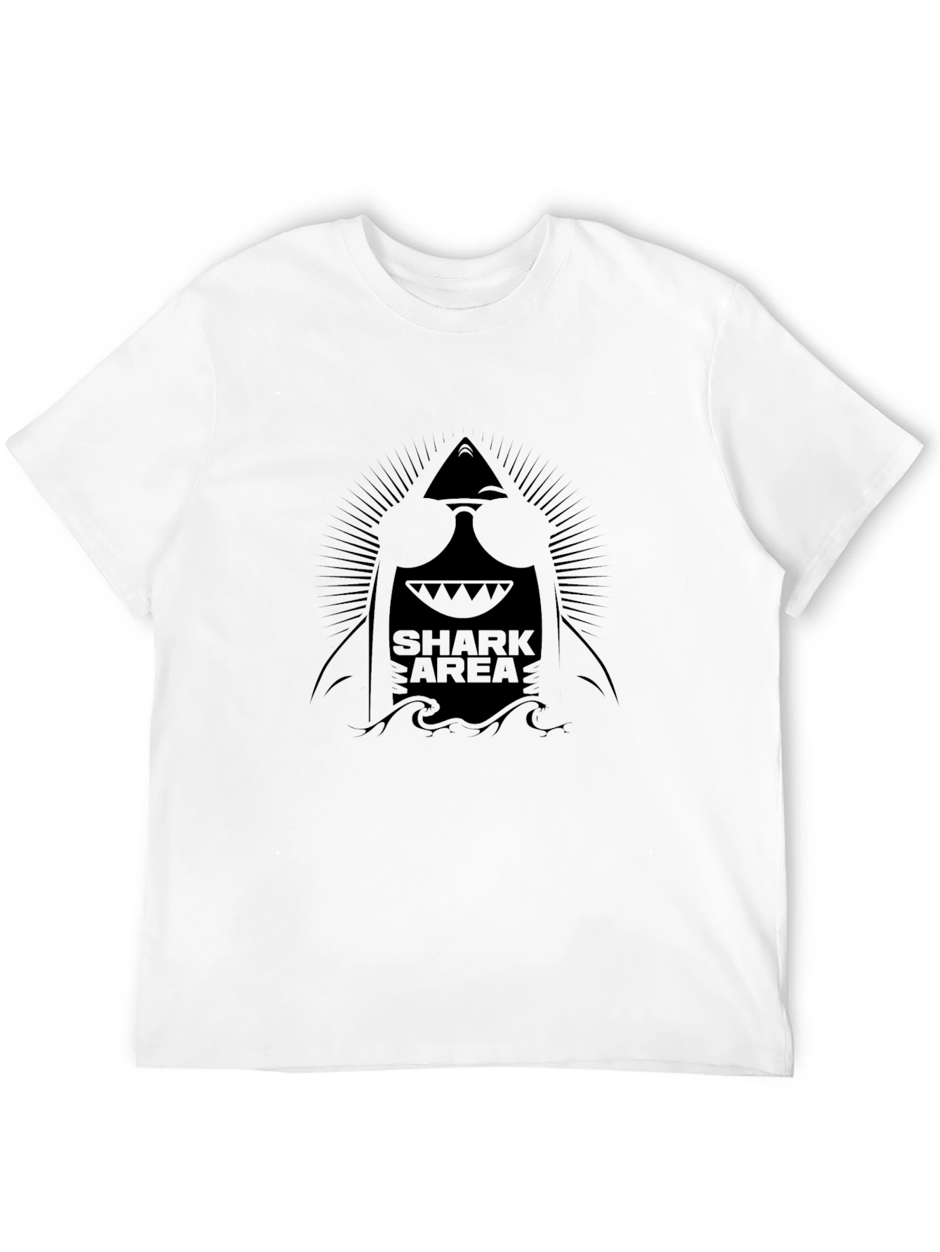 Shark Area Black T-Shirt
