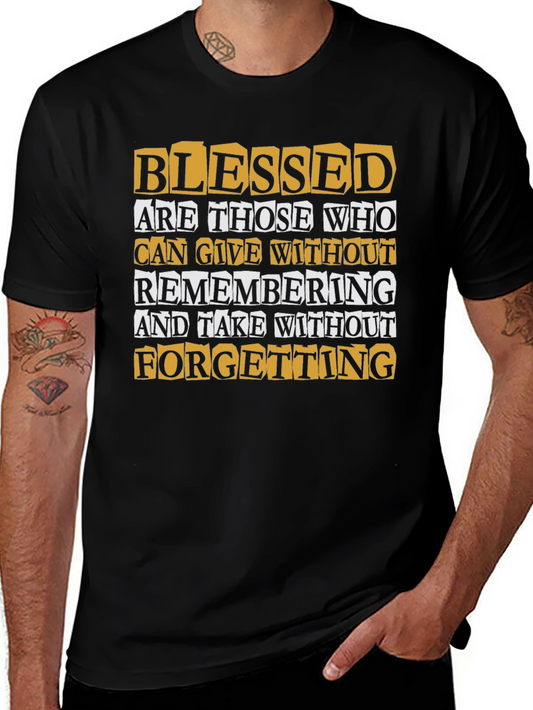 Blessed Quote Graphic Print T-Shirt