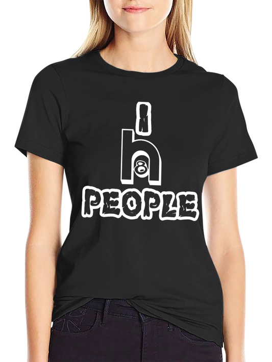 Hi8 People Graphic T-Shirt - Bold Black Tee