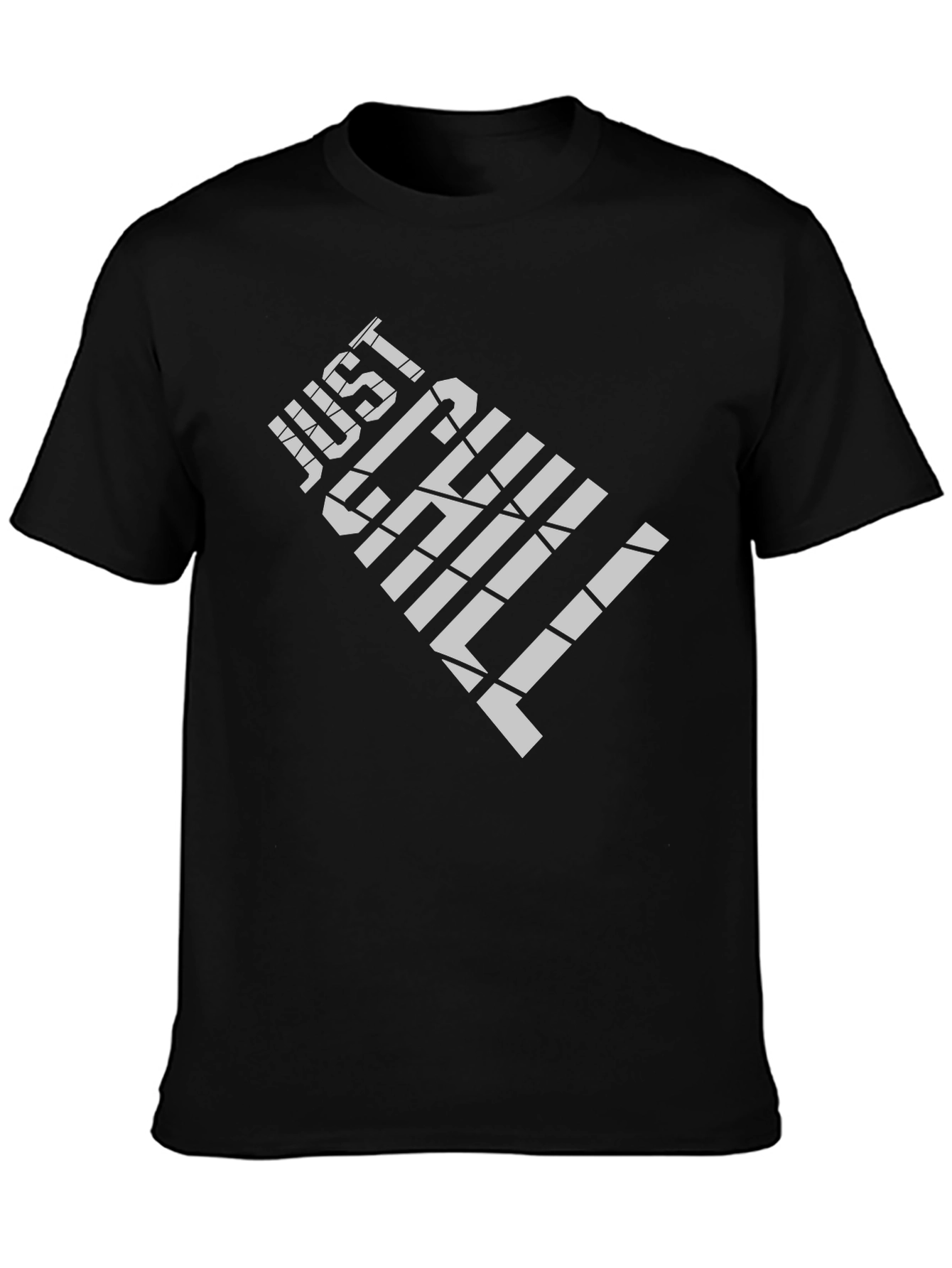 Just Chill Graphic Tee - Mens Black T-Shirt