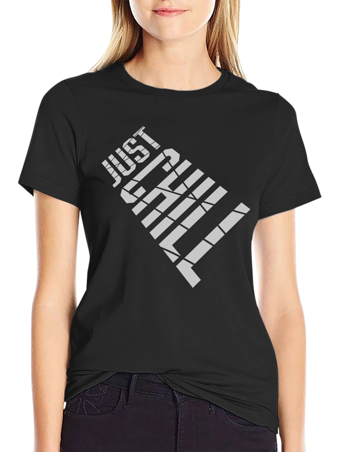 Just Chill Graphic Tee - Mens Black T-Shirt