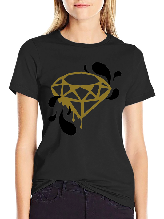 Diamond Drip Graphic Tee - Modern Streetwear