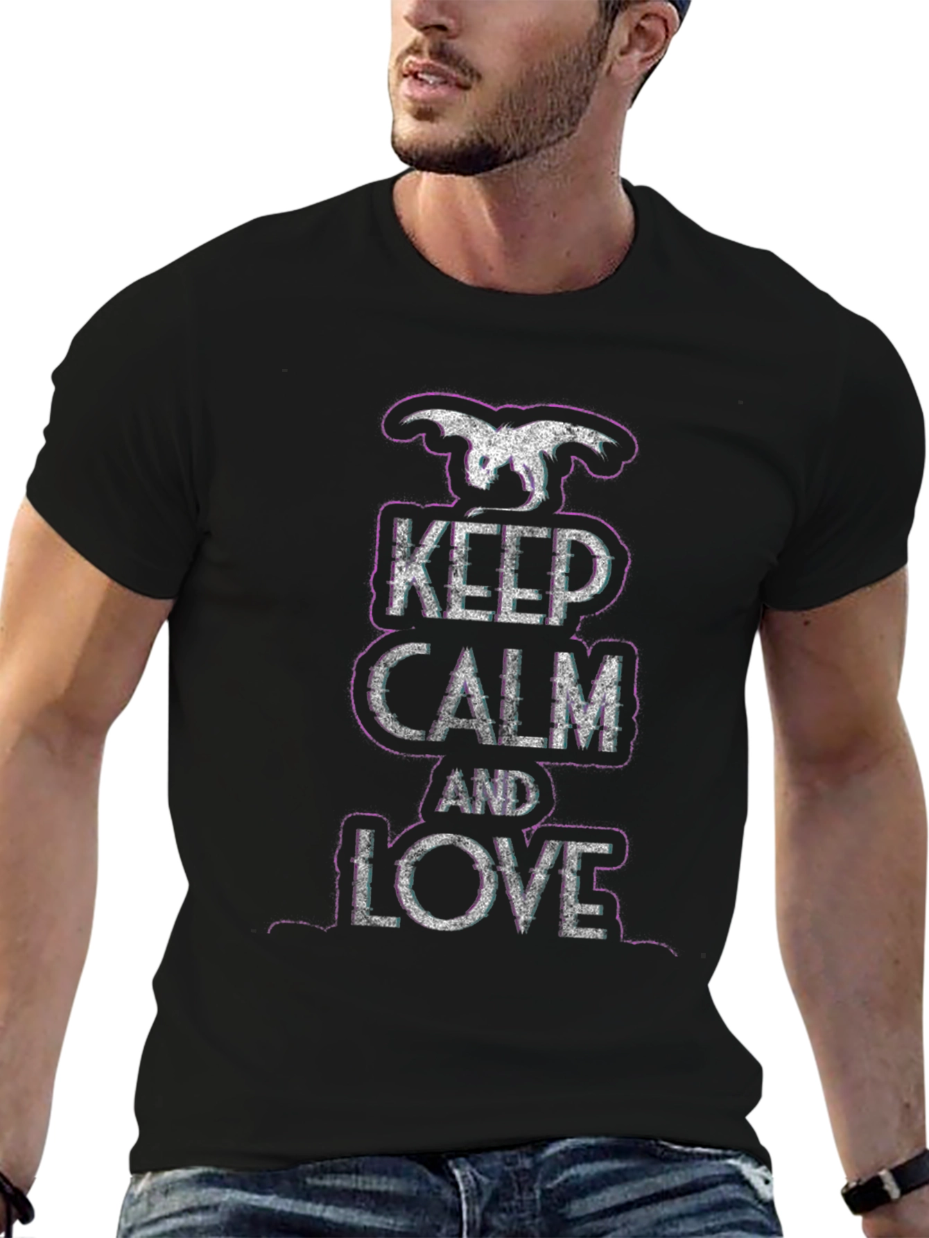 Keep Calm and Love Dragon T-Shirt - Graphic Tee