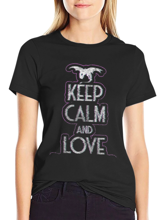 Keep Calm and Love Dragon T-Shirt - Graphic Tee