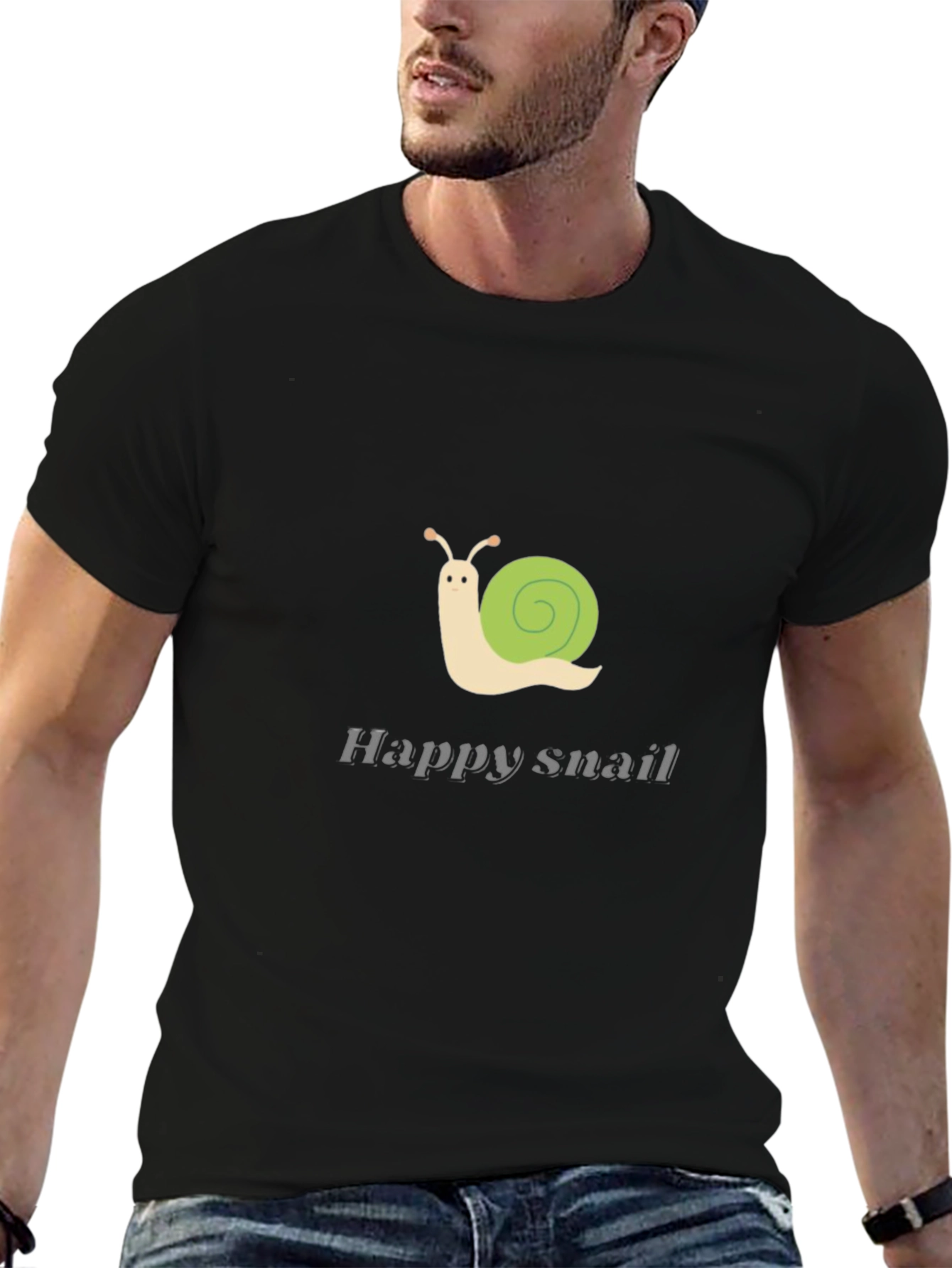 Happy Snail Graphic Tee - Stylish Casual Wear