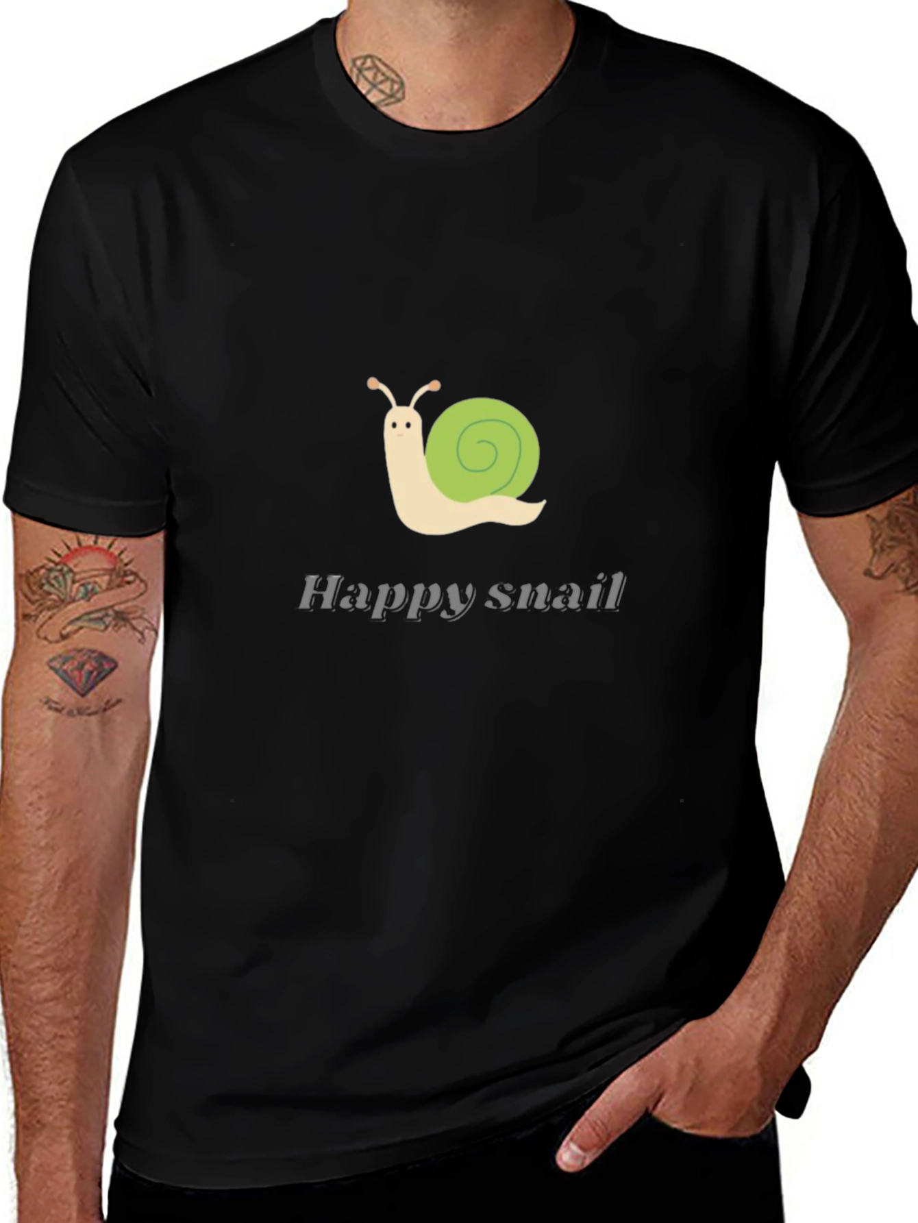 Happy Snail Graphic Tee - Stylish Casual Wear