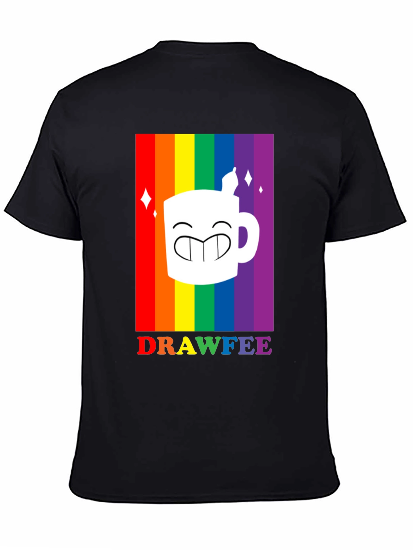 Drawfee Pride Rainbow Graphic Tee
