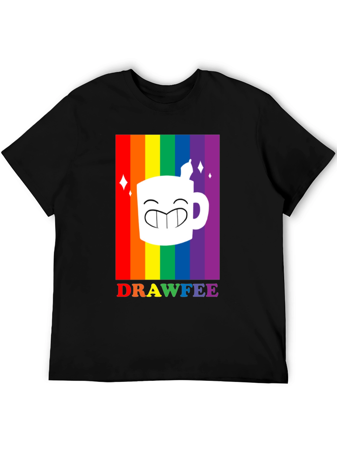 Drawfee Pride Rainbow Graphic Tee