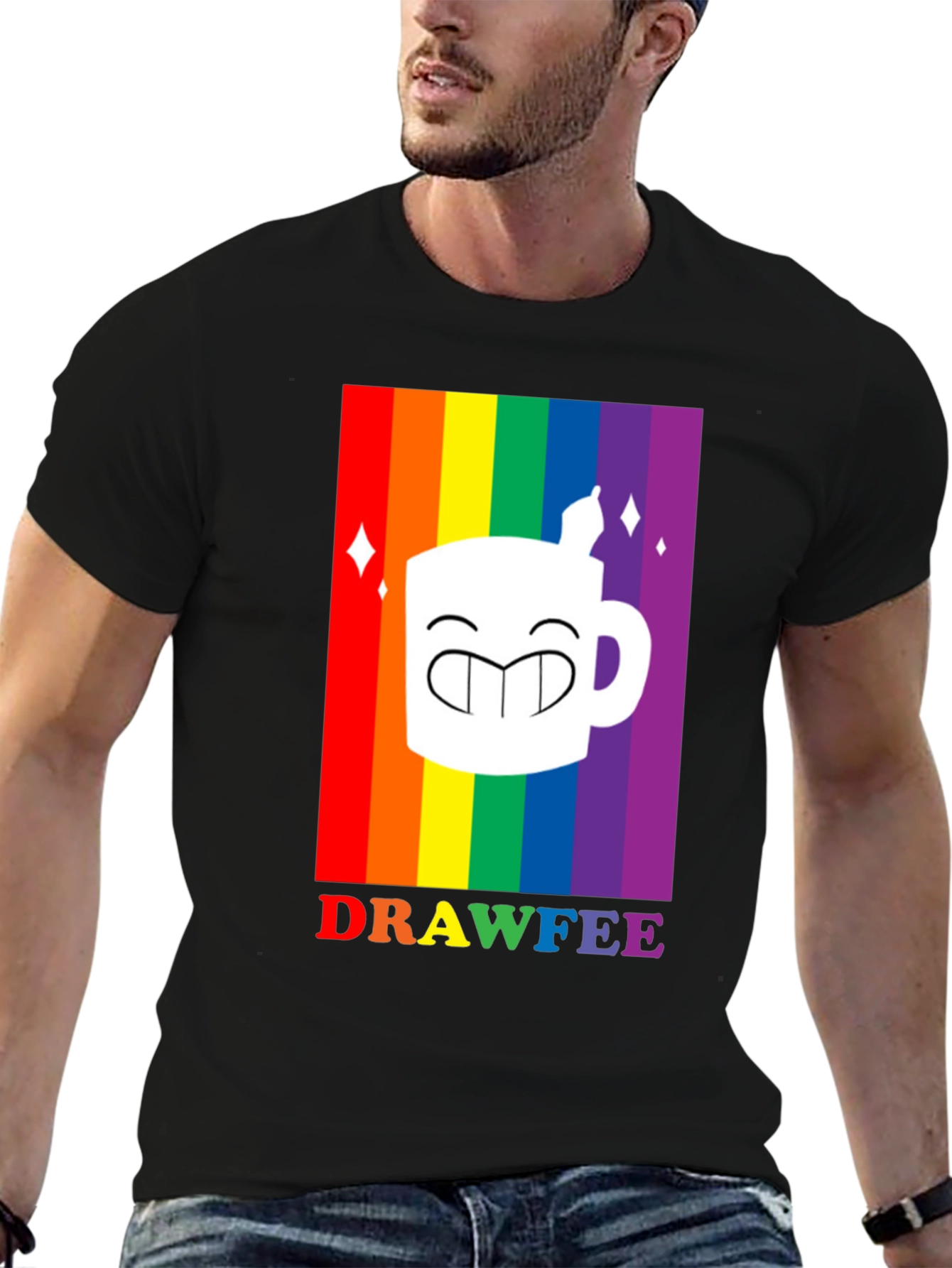 Drawfee Pride Rainbow Graphic Tee