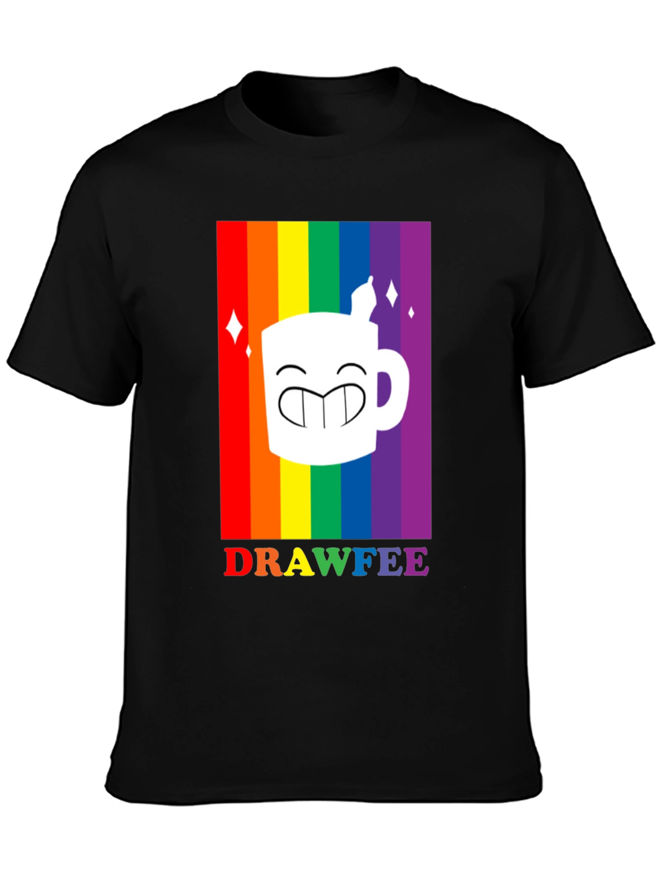 Drawfee Pride Rainbow Graphic Tee