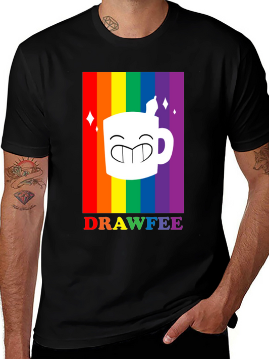 Drawfee Pride Rainbow Graphic Tee