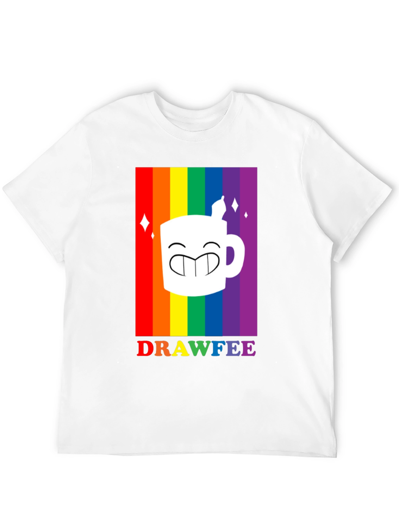 Drawfee Pride Rainbow Graphic Tee