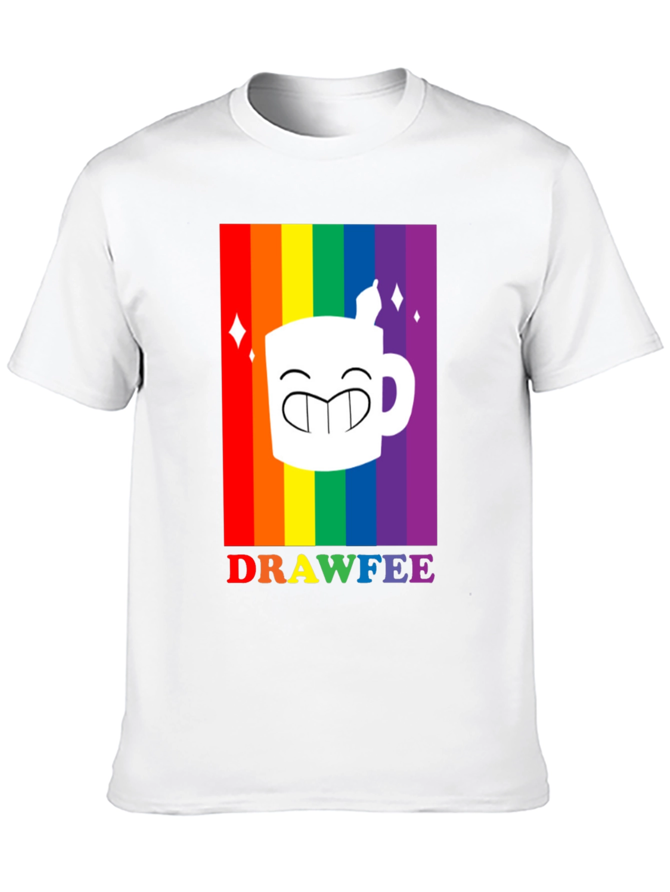 Drawfee Pride Rainbow Graphic Tee